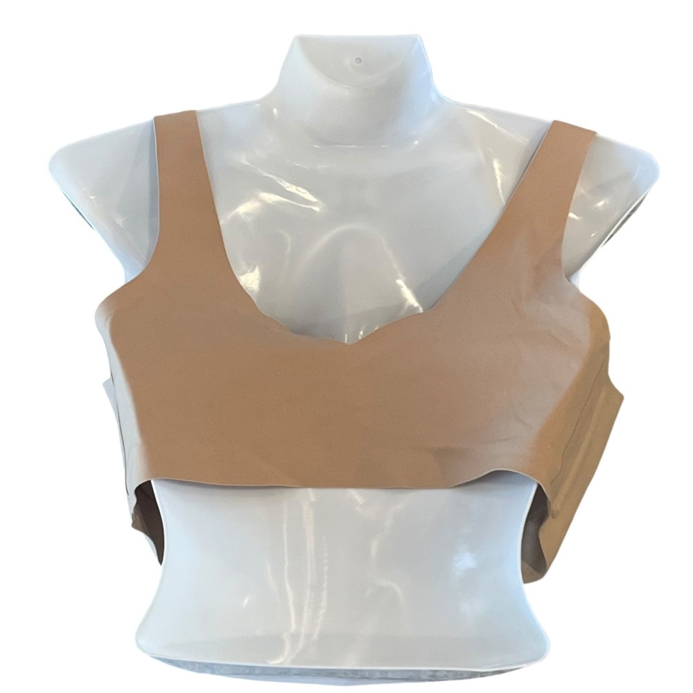 Honeylove Bra Womens Medium Nude V-Neck Wireless - Picture 3 of 6